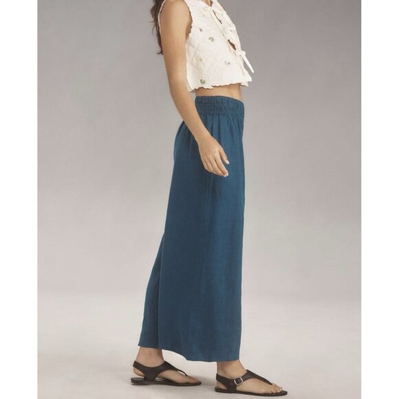 NWT Size XS - Anthropologie The Somerset Pull-On Pants (100% Linen) NWT US$ 118 - Picture 2 of 16